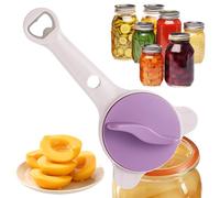 4in1 Jar Opener, Multipurpose Can Lid Opening Tool, Portable Kitchen Handheld Opener, for Camping Picnic Bar Restaurant, Apartment Dormitory Home Cooking Food Prep Gadget