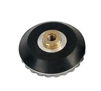 4inch 5inch Snail Lock Back Pad 100mm Aluminum Rubber Adapter Back Pad, Used for Diamond Edge Polishing Pad Bracket M14 M5/8-11 Thread(100MM M14)