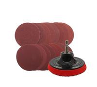 4inch Sanding Disc Set 100mm Sandpaper 60-240 Grit Backing Pad with M10 Drill Adaptor for Polishing Cleaning Tools