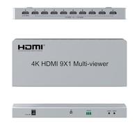4K 30Hz HDMI 9x1 Multi-Viewer Support IR Remote Control