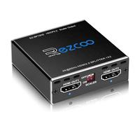 4K 60Hz HDMI Splitter 1x2 1080P 120Hz HDCP HDR 18Gbps UHD Dolby Vision Atmos EDID Scaler 4K 1080P Dual Monitors HDMI 2.0 Splitter 1 in2 out for PS5,SkyQ,Xbox, Fire Stick BluRay Apple TV Projector