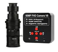4K 60MP HDMI USB TF cámara de vídeo de microscopio Industrial reparación PCB de teléfono lupa electrónica y lente de montaje en C 200X