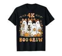 4K Boo Crew Groovy Halloween 4K Teacher Wildflower Kid Women Camiseta