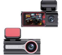 4K Camara Coche grabadora,Dashcam 4K/1080P WiFi Dash CAM Coche,GPS Tracker Visión Nocturna,170°+140°Gran Angular,G-Sensor,Grabación en Bucle,2.0 IPS,Soporte máximo 128g,App,Kit Monitor 24h