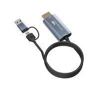 4K -Compatible con Tipo-C+Tarjeta de Captura USB 1080P Juego de Computadora TeléFono MóVil Audio en Vivo Tarjeta de Captura de Video 1.8M