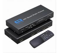 4K Compatible Quad Multi Viewer 4 in 1 Out 1080P Screen Seamless Switcher for PS4 Camera