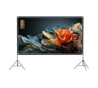 4K HD Tela de Proyección de Películas con Trípode, 100 120 Pulgadas Al Aire Libre Portátil Pantalla de Cine para Acampar Fiesta Patio Cine en Casa(100"(16:9))