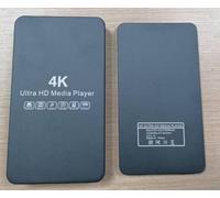 4K HDD 60Hz Media Player & HDD Enclosure 2 en 1, Metal,Play H.265/HEVC H.264/AVC MP4 MKV Videos MP3 Music JPG Photos,4K HD, Analógico AV, USB 3.0, Type C, Supports SSD,2.5" SATA HDD con USB/SD Card