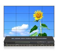 4K HDMI Video Wall Controller 4x4 16 maneras procesador de TV Pantalla grande Video Splicer Box 2x2 2x3 3x3 5X2 6X2 5X3 2X7 2x6 3x4 4X3 Multi Video Screen Procesador Splicer