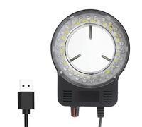 4K Mini 1080P 60FPS HDMI Electrónico USB Digital Video Microscopio Cámara con Lente Industrial 130X Accesorios de Luz LED (Luz LED USB)