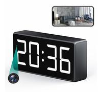 4K Mini Camara Espia WiFi Oculta Camufladas Reloj Mini Camaras de Vigilancia sin Cables Camara Seguridad Vigilancia Bebe Cámara Espía para ver en el movil Invisible Visión Nocturna de 170 Ángulos