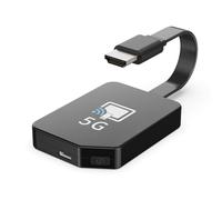 4K Miracast hdmi dongle,5G Wireless HDMI Display Dongle,Dongle HDMI adaptador inalámbrico compatible con i-Phone/i-Pad/Android/i-OS soporta Miracast,DLNA, Airplay