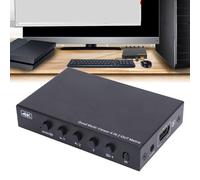 4K Multi Switcher 4x2 HD Multi Viewer, 6 Modos de Visualización, Control Remoto, Diseño Compacto, Salida A para Cuatro Pantallas, Compatible con Dispositivos de Interfaz (Enchufe