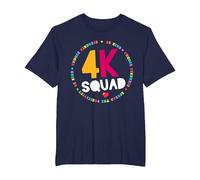 4K Squad Crew Team Maestro Kinder Primaria Camiseta, Hombre Tallas Grandes, Azul Marino, 3X Alto