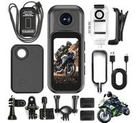 4k Thumb Camera, Upgraded Mini Portable Camera With Touchscreen, Wearable Pocket Cam With Magnetic Lanyard, Hands-Free Pov Recording, For Motorcycle, Bike, Travel, Pet Walking (1080p-Black-128G)