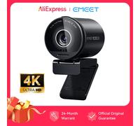 4K UHD Cámara Web con sensor Sony y micrófonos duales con cancelación de ruido - EMEET S800: ¡Excelente calidad de imagen y audio para videollamadas y streaming en vivo con HDR Webcam 4K