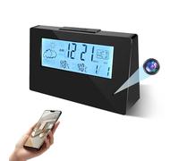 4K UHD Mini Cámara Cámara Oculta en el Reloj WiFi Cámaras Ocultas Grabadora de vídeo IP inalámbrica Guardian Inteligente Cámara 5 en 1 Monitoreo de Seguridad del hogar Interior Nanny CAM 140 ° ángulo