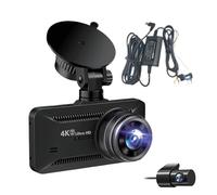 4K Wireless Car Camera - Lente de 3,94 pulgadas Display Night Vision Recorder for Front and Rear Monitoring, Parking Guard Protection with Wide-Angle Capture Function, Auto Recording Cam for Vehicle