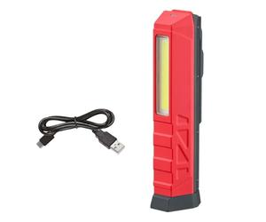 4K5 Lámpara LED de trabajo, FL 500, 500 lúmenes, 4 modos, imán y clip de bolsillo, recargable por USB-C, IP 65, resistente al agua