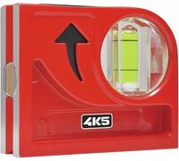 4K5 Nivel de burbuja de bolsillo, CYM, mini nivel de burbuja con ranura en V, espejo de desviación, 2 imanes de tierras raras y superficies de medición fresadas por ambos lados