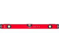 4K5 Nivel de burbuja magnético de 80 cm, ZE M80, lente de aumento de ojo zoom, vista frontal Duo View, superficies de medición fresadas en ambos lados, tapas finales amortiguadoras y tope