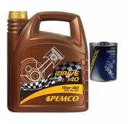 4L pemco aceite motor idrive 140 15W-40 Api Sl / Cf Lavado de Motor Flusch