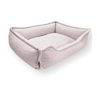 4L Textil Cama para perros de Bouclé Leo Premium-LINE ortopédica para perros pequeños, cojín para perros mullidos, sofá para perros con espuma viscoelástica (rosa, 60 x 40 cm)