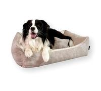 4L Textil Otto Acogedora Cama para Perro Funda Desenfundable y Lavable Cesta para Perro Cojín para Perro Mediano Esponjosa Cesta para Perro Sofá para Perro (80x60 cm, Stripes 04)