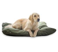 4L Textil ZOE cojín para Perros Lavable con Funda y Cremallera cojín para Perros Grandes colchoneta para Perros cojín reclinable para Perros Cama para Perros Lavable Perros Grandes (80x60 cm, Verde)