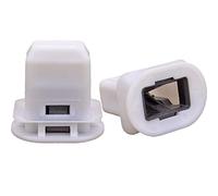 4L0-886-373 Juego de 2 ojales de montaje para asiento inferior trasero, clip de fijación de plástico para Audi A4 A5 A6 A7 Q7 RS5 Coupe RS7 S5 S6 S7 para Volkswagen