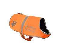 4LegsFriend Abrigo de Forro Polar Ligero Reflectante Amarillo/Naranja 5 tamaños, Alta Visibilidad para Actividades al Aire Libre día y Noche