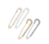 4lots - Broche de moda, duradero, ligero, decorativo, único, para ropa de mujer, suéter, elegante clip para sombrero