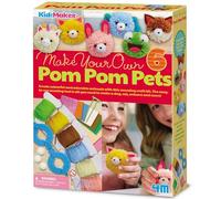 4M 404760 KidzMaker Make Poms, Multi Colour
