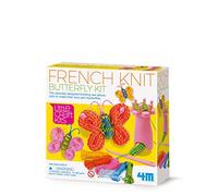 4M 404765 Little Craft Spool Knit Butterflies Kit French, Multi Colour
