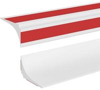 4M Barrera de Ducha Silicona Barrera Agua Ducha Autoadhesiva Barrera para Agua Borde Plato Ducha Plegable Umbral de Ducha de Baño y Cocina,Blanco(15x12mm)