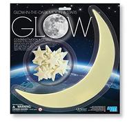4M Glow-In-The-Dark Moon and Stars - 1 Moon/12 Stars by 4M