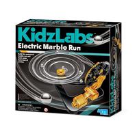 4M KidzLabs/Electric Marble Run, Kit de Ciencia motorizado para niños de 5 a 12 años, Color Negro