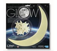 4M Luna Luz (Grande) Y Estrellas Decoración Fluorescente Glow IN The Dark 4M