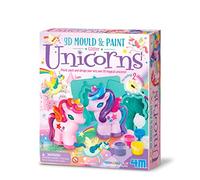 4M , Mould and Paint, 3D Unicorns, Mould, Paint and Design 3D Magical Unicorns, Kids Age 3+