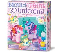 4M , Mould and Paint, 3D Unicorns, Mould, Paint and Design 3D Magical Unicorns, Kids Age 3+