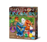 4M 404777 Mould & Paint-3D Dinosaurs, Mixed Colours