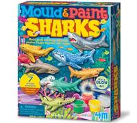 4M Moldes y pinturas, tiburones, multicolor