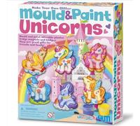 4M , Mould and Paint Unicorns, Fridge Magnets and Badges, Unicorn Themed Craft Activity, Kids Ages 5+