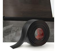 4M Tira de Transición de Piso PVC Tira de Umbral Autoadhesivo Perfil De Transición Tira Borde Suelo Tiras de Cubierta de Piso para Eliminar Juntas Tarima, 5cm Negro