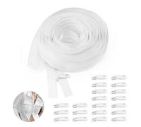 4mm 5m Cremallera por Metros Cremalleras por Metros para Coser con 20 Cabezas de Cremallera Cremalleras por Metros para Ropa Ropa de Cama Mochilas Escolares DIY Costura Artesanal para DIY