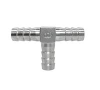4mm 6mm 8mm 10mm 12mm 13mm 14mm 15mm 16mm 19mm Hose Barb Pagoda Tail Tee Y Elbow Cross 3 4 Way 304 Stainless Steel Pipe Fitting RUAJOGYNVM(1 UK,19mm)