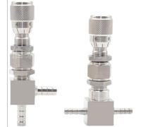 4mm 6mm 8mm 10mm 12mm espiga for manguera cola recta ángulo recto 304 acero inoxidable Micro regulación válvula de aguja dosificadora agua Gas(Straight,HOSE BARB_4MM)