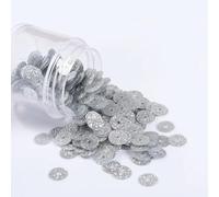4mm Glitters Paillette Plana Suelta Redonda Costura Boda Artesanía Scrapbook DIY Accesorios 2000Pcs-astilla