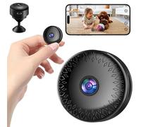 4modlr 1080P Camara Espia, Cámara Mini WiFi Interior/Exterior con Vision Nocturna/Batería de Larga Duración/Campo de Visión Gran Angular de 120°/Función de Grabación, para Casa/Oficina