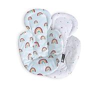 4moms Edición especial: inserto para mecedora de bebé, balancín para bebé, mamaRoo, rockaRoo, impresión por ambos lados, suave, Little Rainbow